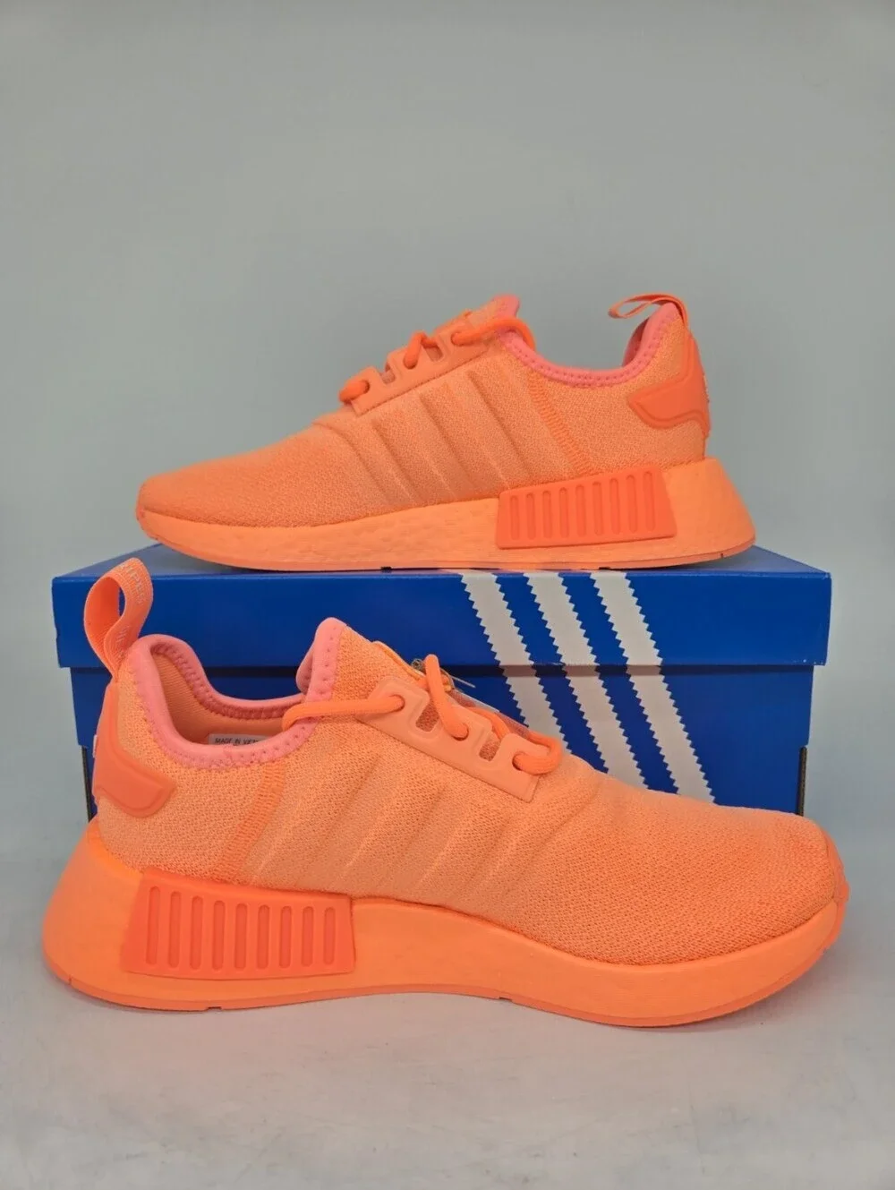 Adidas Women's NMD_R1 IF7816 Beam Orange Cream White Shoes Size 9